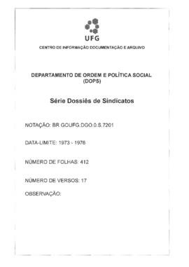 Crise Político-Administrativa em Araguaína (João De Souza Lima e Raimundo Alves de Lira) - GO